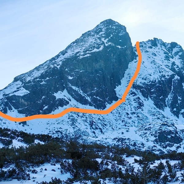 Zimowa ścieżka na Przełęcz Karb